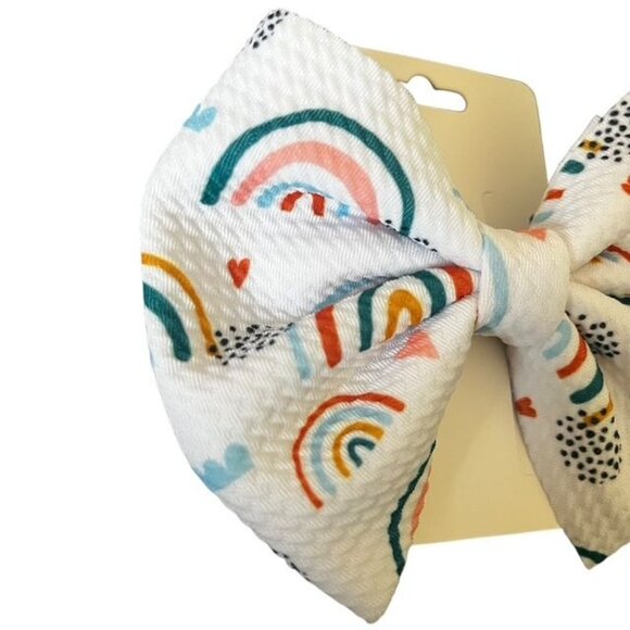 Chasing Rainbows 5" Hair Bow - Picture 2 of 4